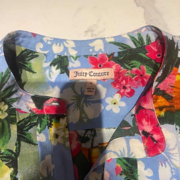 Juicy Couture Tropical Floral Dress – Size 6 – Vintage Y2K Style - Picture 2 of 4